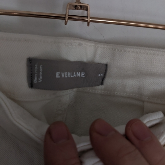 EVERLANE Bone The Wide Leg High Rise Crop Pant NEW Size 4 Reg - Picture 2 of 6